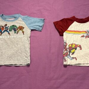 Marvel Kids Tees - Gray and Red